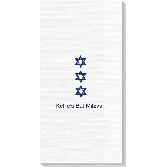 Star of David Row Deville Guest Towels